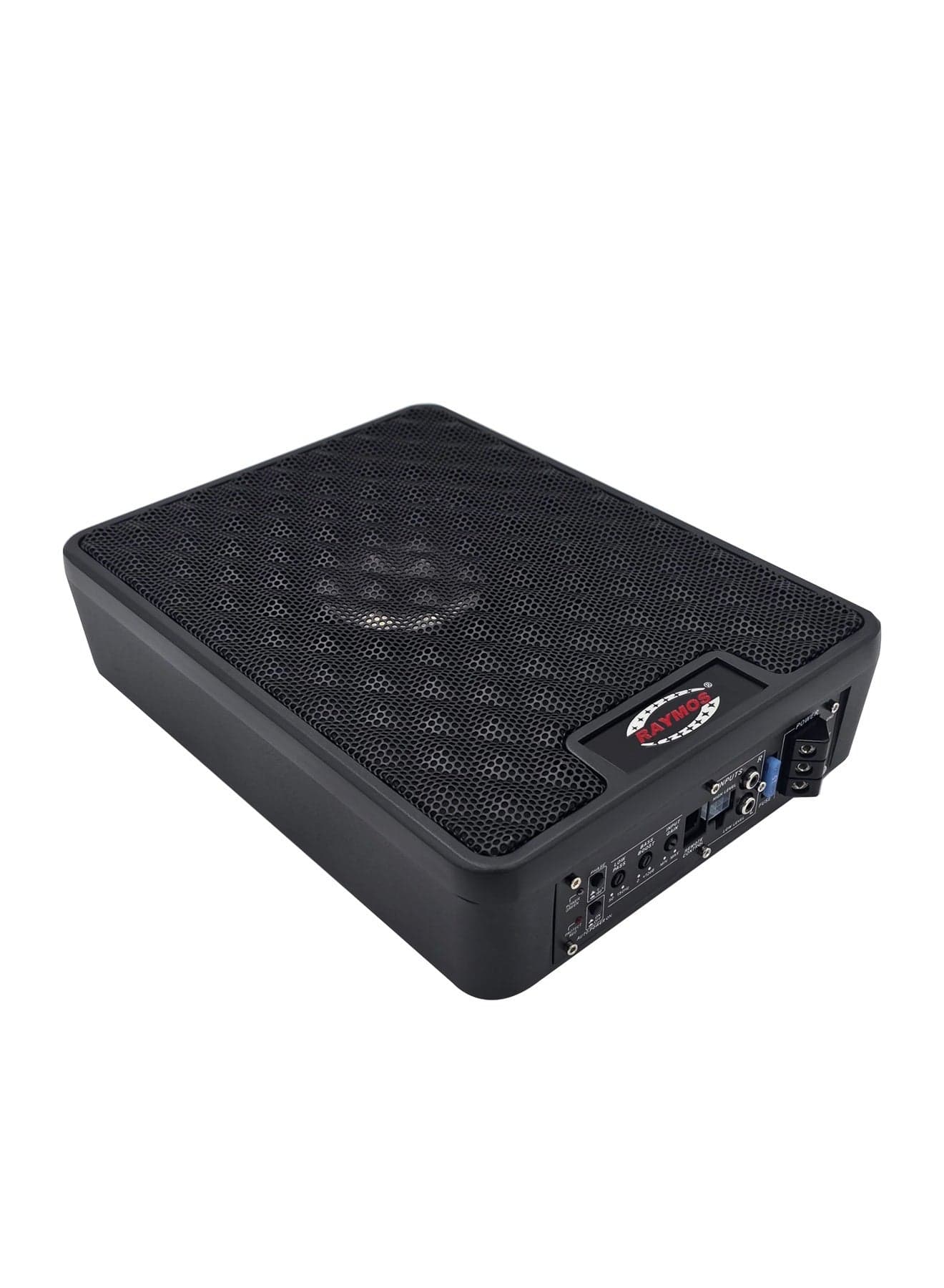 Raymos RSA-8200 8 Inch Class D Active Under-Seat Car Subwoofer | 150W RMS Power, 2000W Max Power