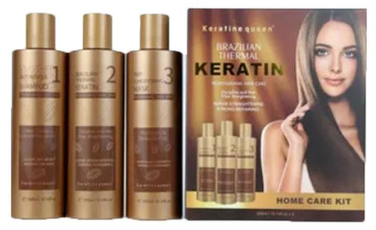 Brazilian Keratin Hair Treatment Set – Professional Smoothing & Anti-Hair Fall System | 3 × 300ml | Salon & Home Use