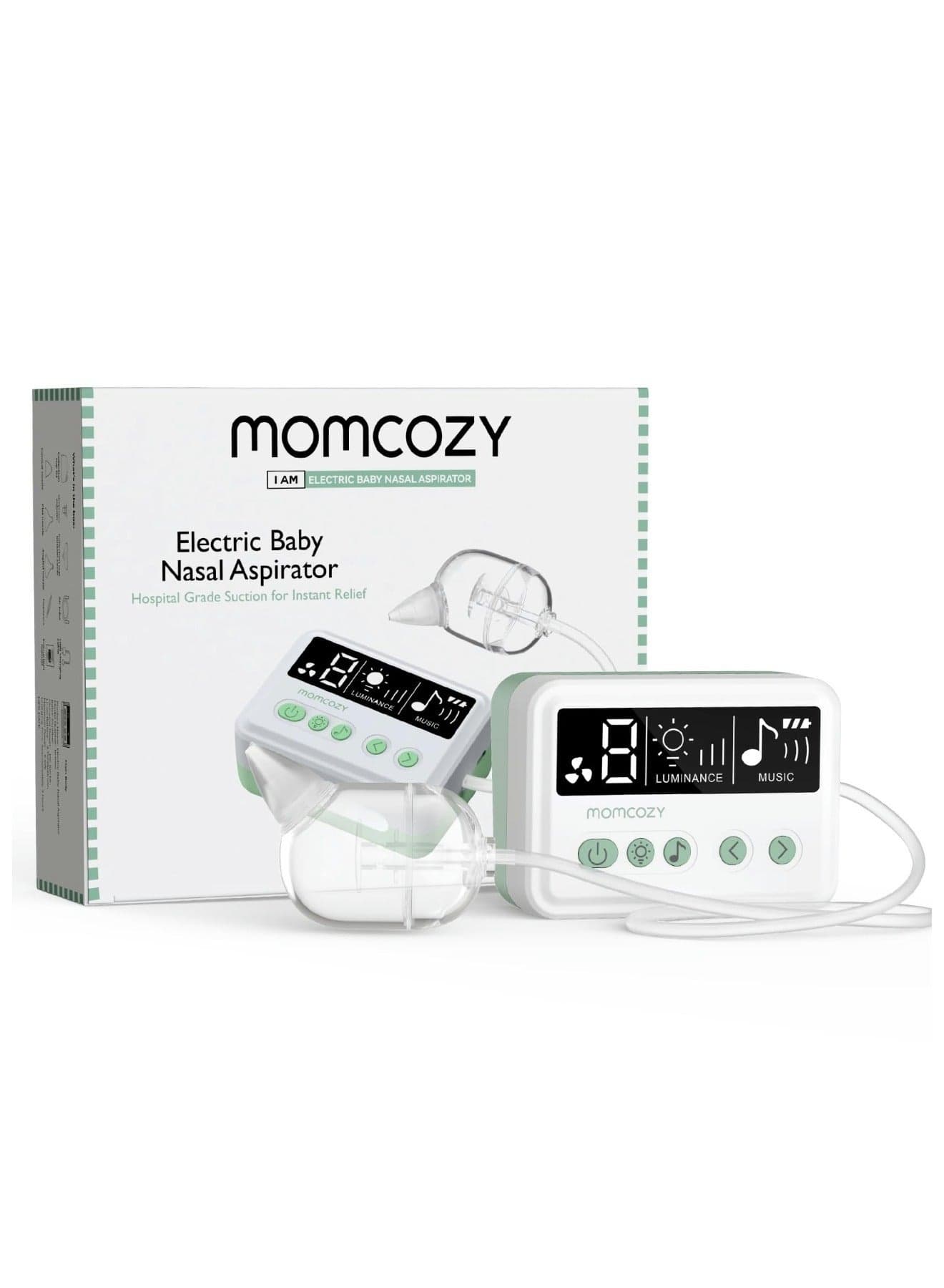 Baby Nasal Aspirator, 9 Levels Suction Baby Nose Sucker, Electric Booger Sucker for Newborn, Infant, Toddler