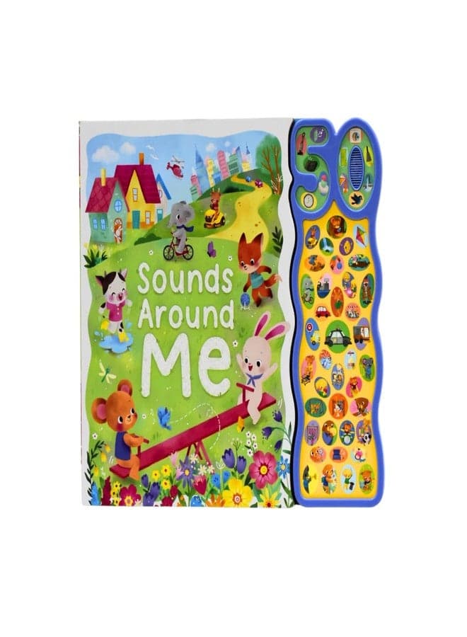 Parragon Sound Book, 50 Sounds Around Me, Educational, Touch and Learn Sounds, Interactive Animal Music Books for Toddlers, Kids Musical Activity Toy with Sounds, Kids Gifting Toys, Ages 0-3 Years