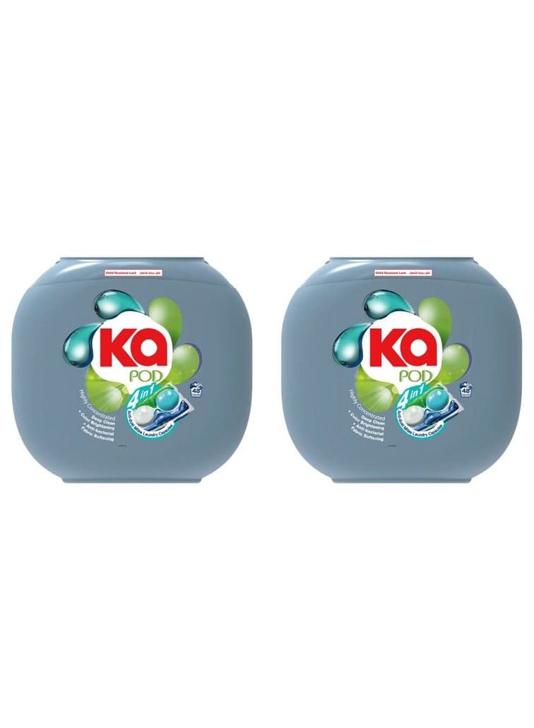 4 In 1 Anti Dust Mites Laundry Detergent Capsules Pack of 2 (768gm)