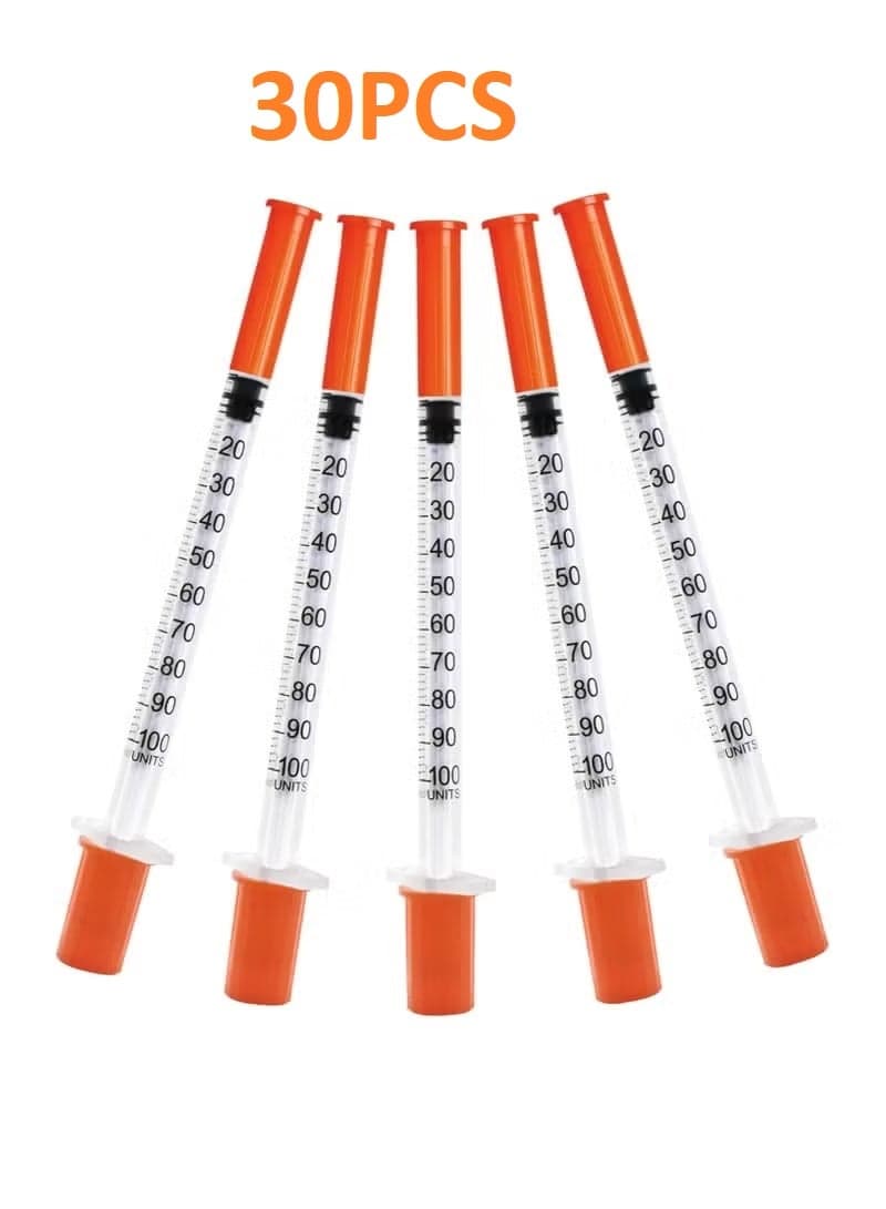 1 ml 30Gx1/2 6mm Insulin Syringe Individual Pack 30s