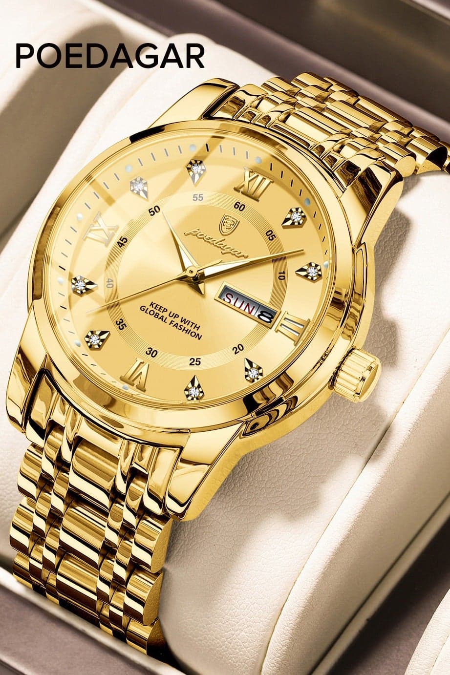 Watches for Men ,Waterproof Luminous Men's Watch Quartz-Case 41mm