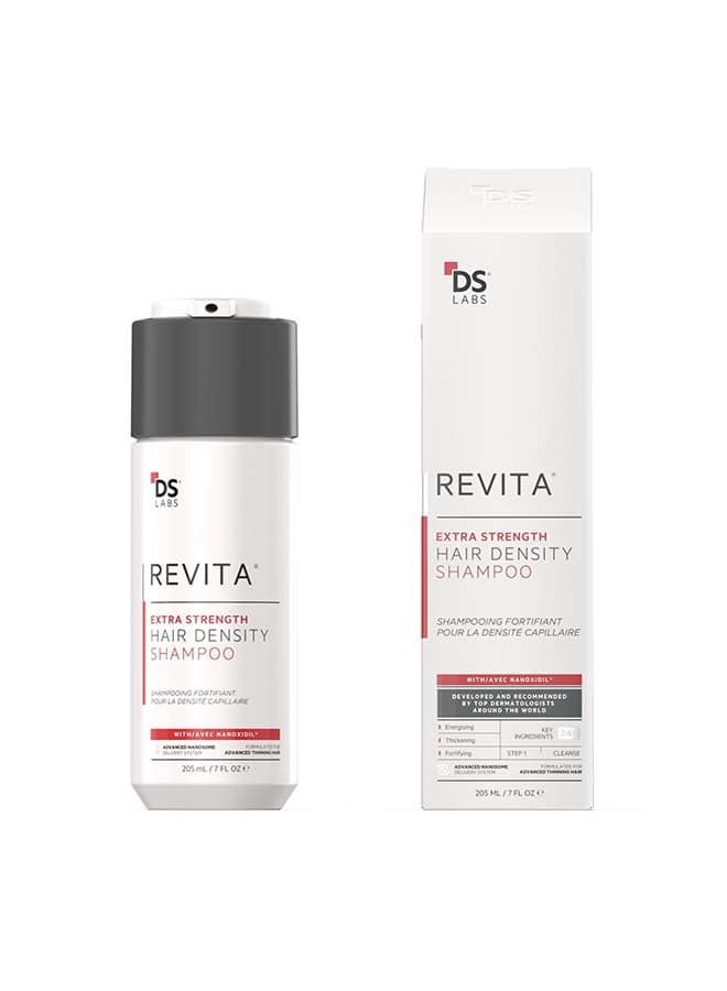 Revita Extra Strength Hair Density Shampoo For Men & Women - Scalp First Cleanse for Fuller, Thicker Looking Hair, Lightweight Hydration, Sulfate Free, Color Safe 205ml