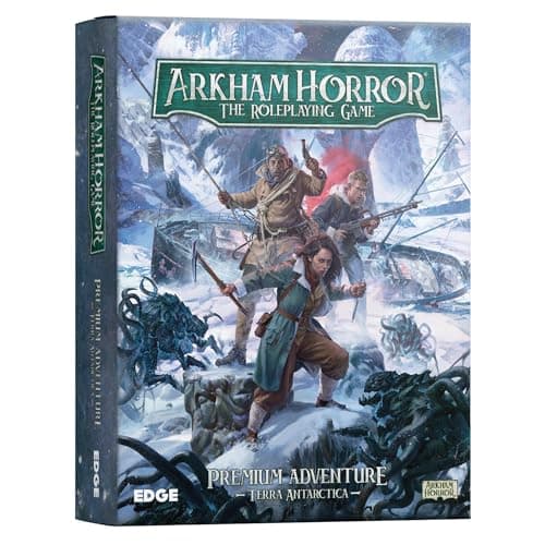 Asmodee Arkham Horror The Roleplaying Game Terra Antarctica Adventure Book Immersive RPG for Kids Adults Ages 14 26 Players 1 Hour Playtime