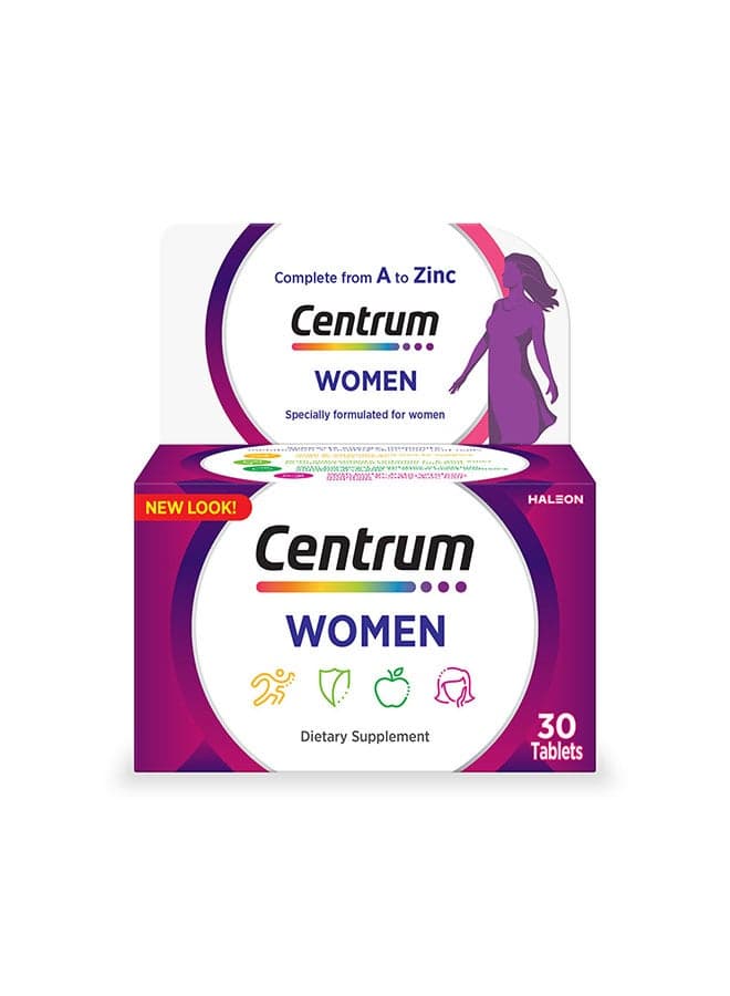 Centrum Women Specially Formulated Multivitamin for Women, 30 Tablets