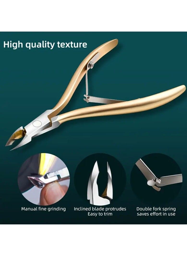 1 PC LAIS Golden Professional Cuticle Scissors