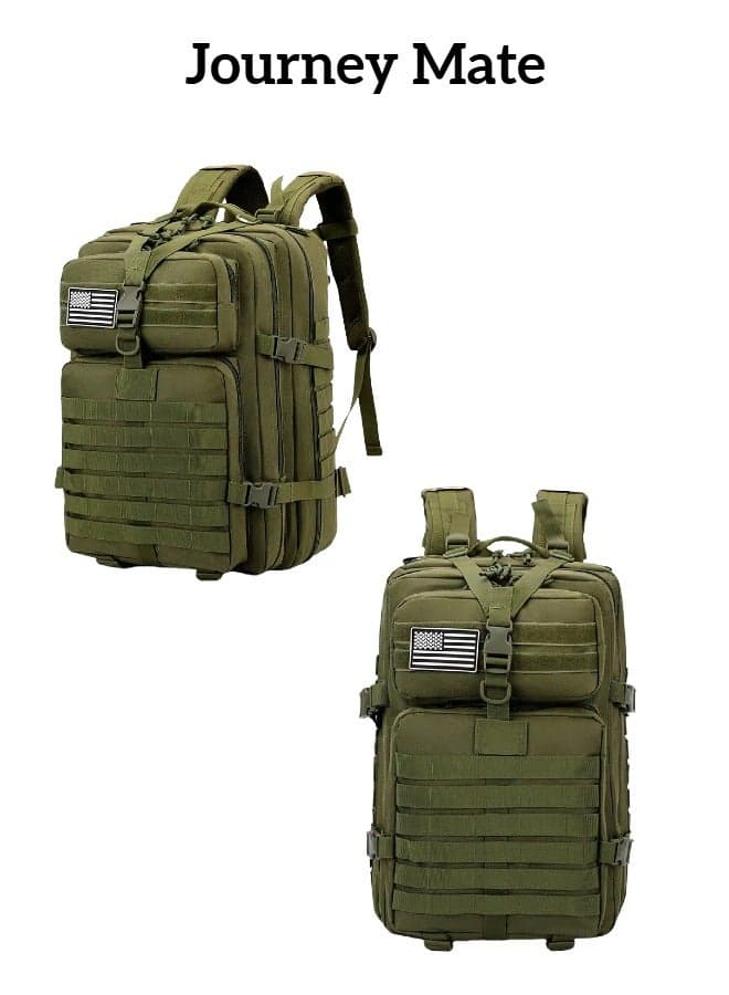 50L Tactical Backpack Fishing Outdoor Mountaineering Hiking Camping Multi-Function Backpack Rucksack Black