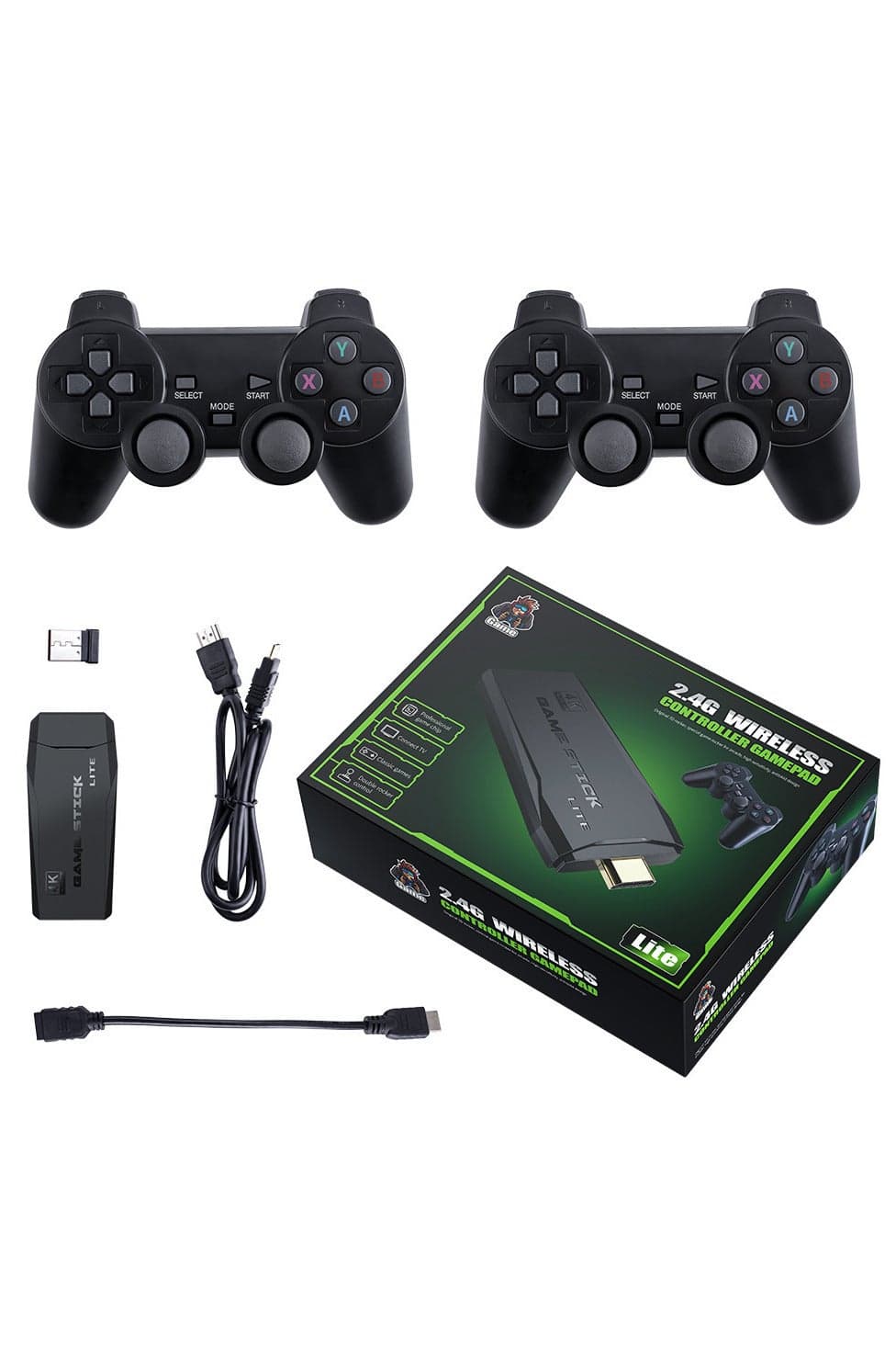 M8 Retro Dual-Player Gaming Console 2.4G Wireless Controller + 1080P HD | 20,000+ Classic Games Built-in | Supports 10 Emulators | Plug-and-Play | Family Entertainment & Nostalgia Essential