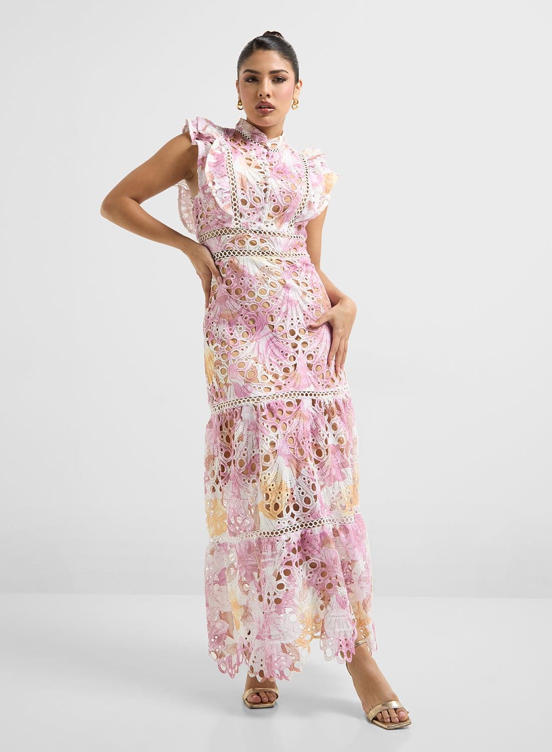 Floral Lace Maxi Dress