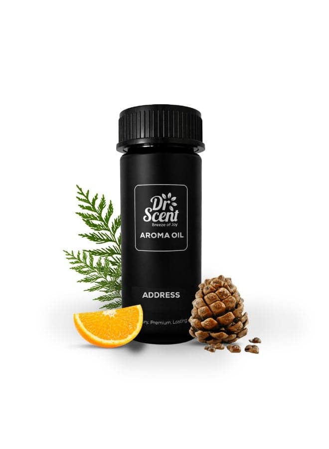 Dr Scent Breeze of Joy Diffuser Aroma Address Oil – Velvet Cedar, Citrus, and Cedarwood Fragrance | Made in the UAE (170ml) Perfect for Offices, Homes, Shops, Hotel Rooms & Small Lobbies
