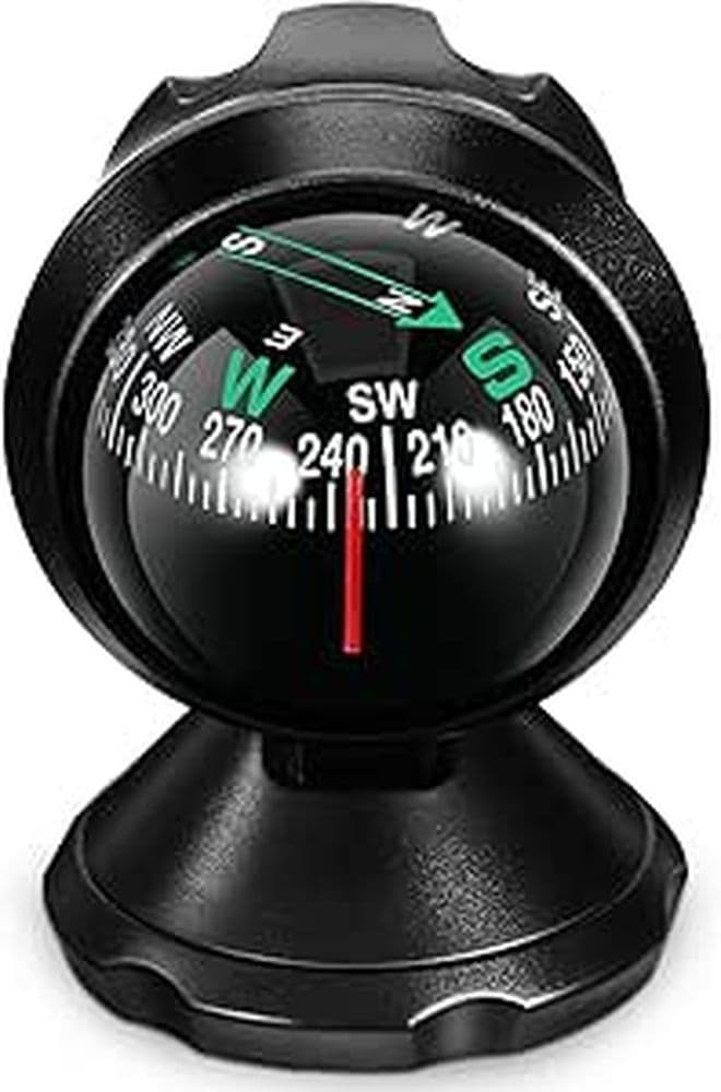 Universal Car Compass Ball Dashboard Driving Navigation Camping Tool
