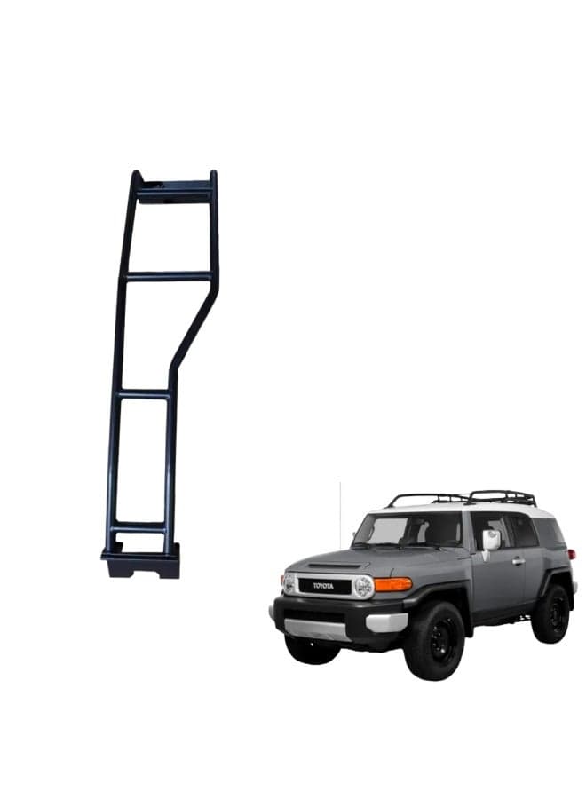 MOTOR FIT Rear Ladder for Toyota FJ Cruiser 2008–2025 | Heavy-Duty Steel Roof Access Ladder | Off-Road Exterior Accessory | Powder-Coated Rust-Resistant Cargo Ladder | Drilling Required