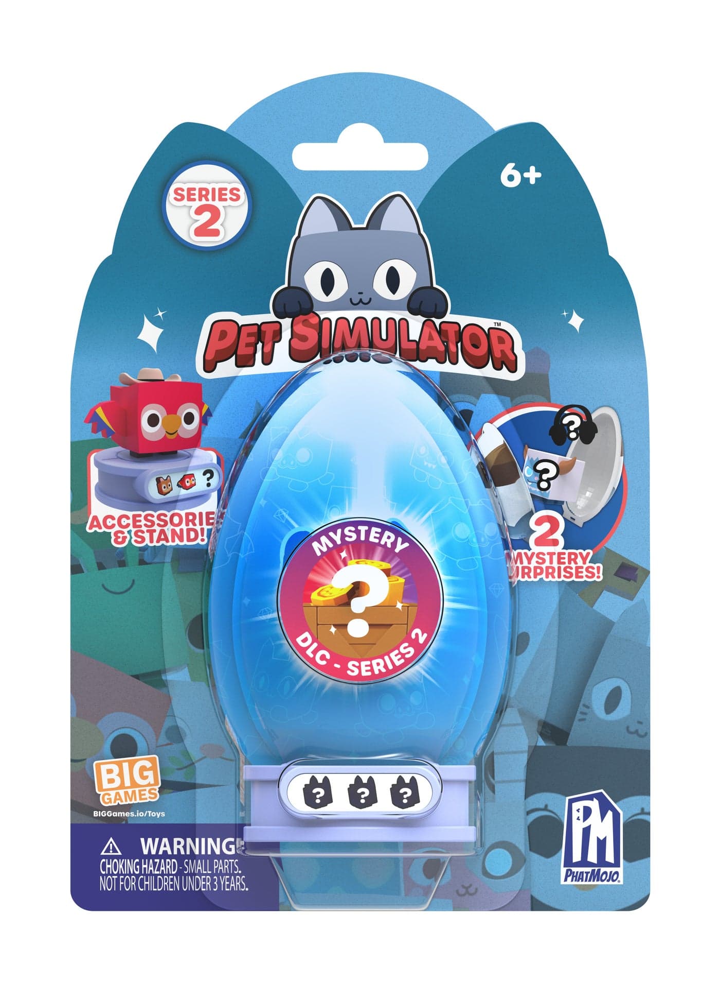 Pet Simulator X Mystery Egg 3-Inches Assorted 1 Piece (Style & Color May Vary) | DLC Code Included! | Collectible Pet Figure | Mystery Figure | Surprise Figure | Perfect for Kids, Gamers and Collectors.
