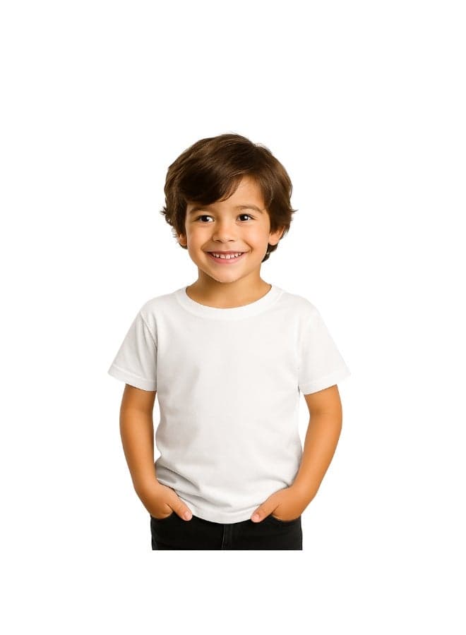 NENOUSH Kids Unisex T-Shirt For Boys & Girls | Soft Cotton Half Sleeve Tee | Comfortable Round Neck Everyday Wear | Casual Outfit For School,Play