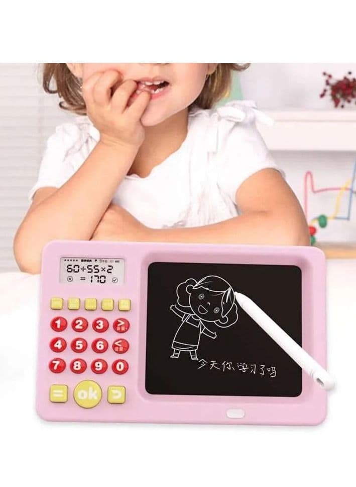 2 in 1 Writing Tablet & Calculator Intelligent Early Education Learning Machine For Boy's & Girl's