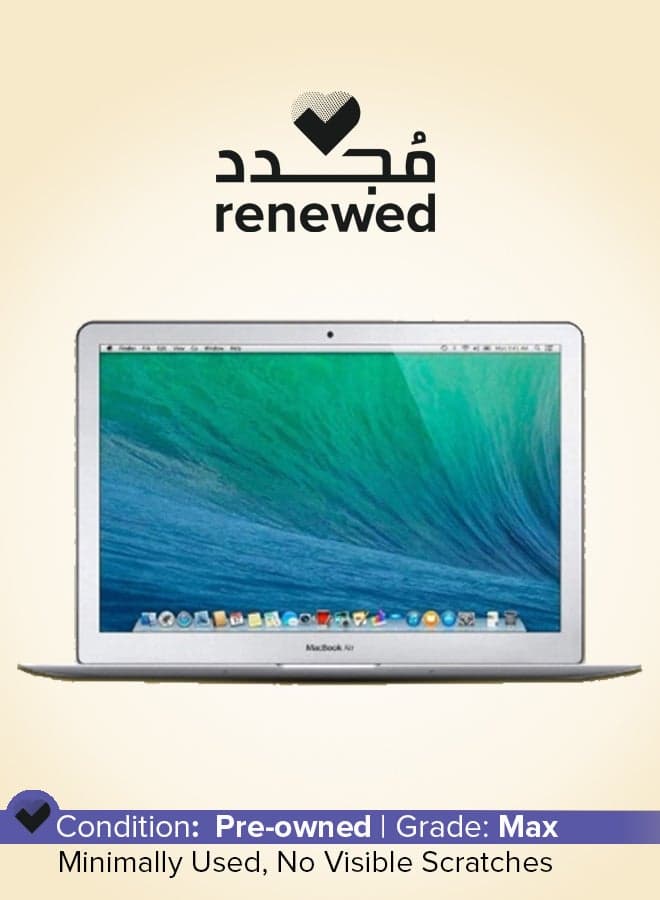 Renewed - Macbook Air A1466 (2017) Laptop With 13.3-Inch Full HD Display, Core i5 Processor/5th Gen/8GB RAM/128GB SSD/HD Graphics 6000 Silver Silver