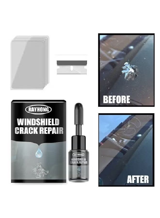 Windshield Crack Repair,For Glass Crack Repair Adhesive,Windshield Chip Repair Kit,Cracks Gone Glass Repair Fluid Quick Fix
