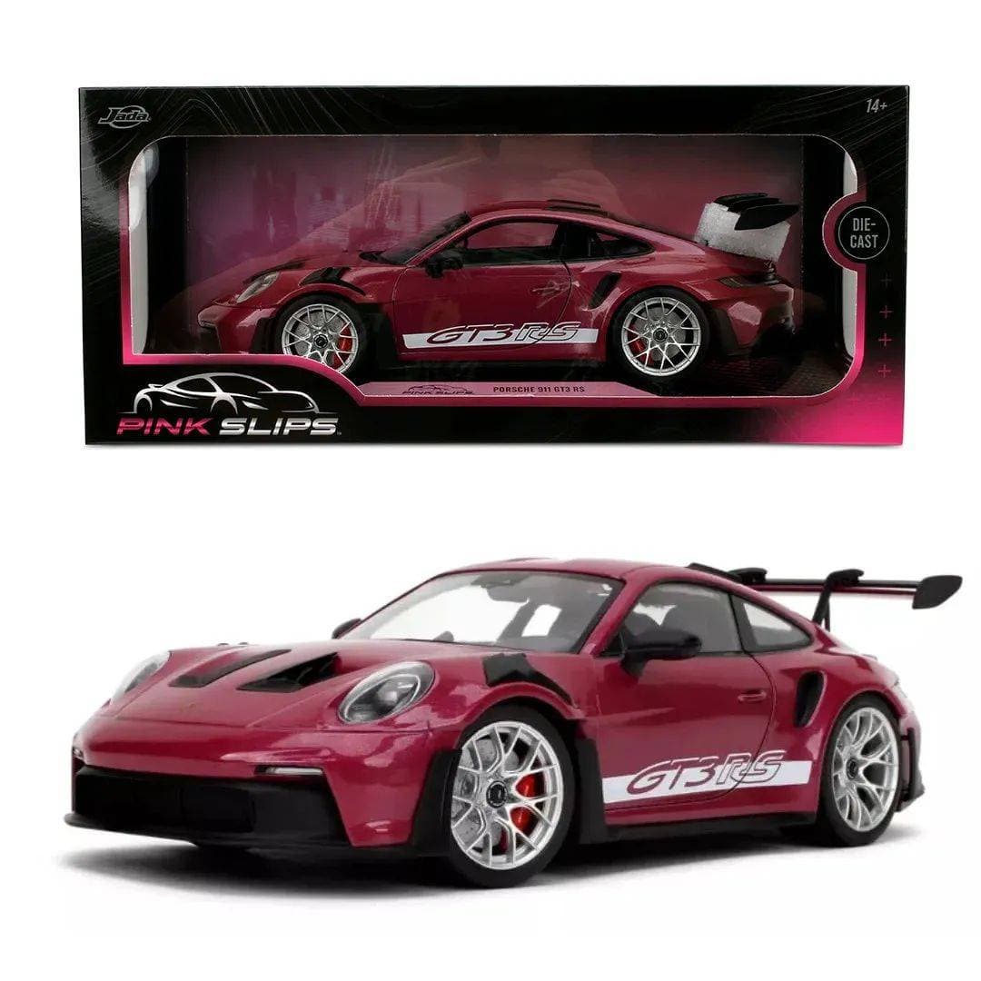 Jada Pink Slips Porsche 911 GT3 RS Die-Cast Car (1:18, Pink)
