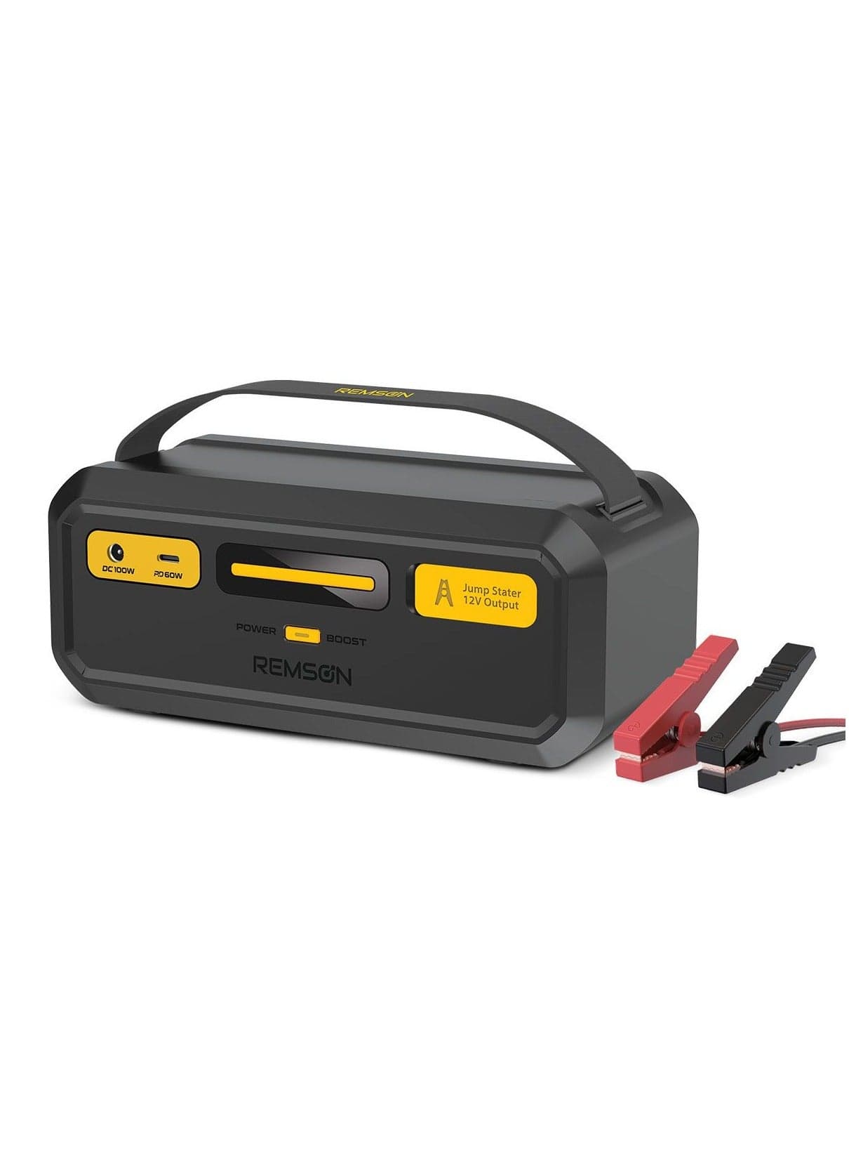 Remson Re-Boost Mate Built-in Super Capacitor Emergency Jump Starter 1000A Portable Charger Battery Booster with 3 Modes LED Indicator with Storage Hard Case