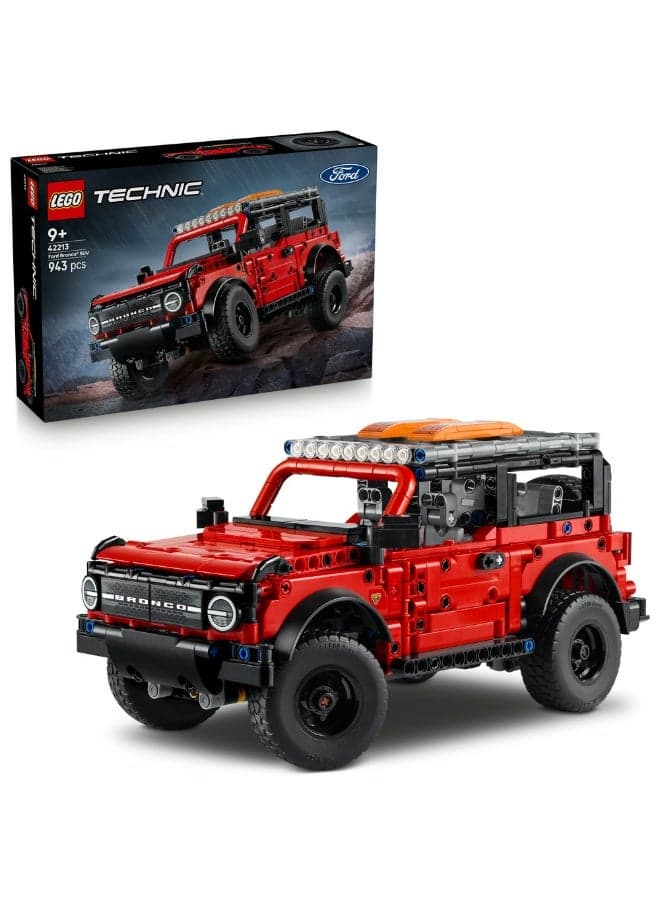 Technic Ford Bronco SUV, Collectible Car Toy 42213 (Age 9+, 943 Pieces)