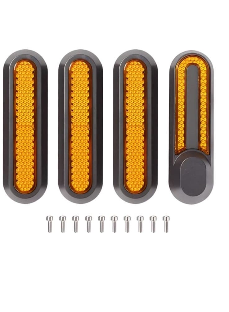 Reflective Decorative Side Cover with Screws for Xiaomi M365 PRO PRO 2 1S Essential Lite Electric Scooter Strips Front and Rear Wheels Accessory Kit