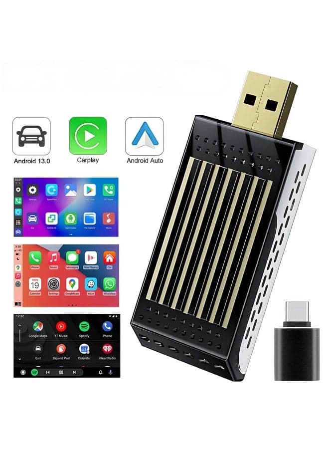 Wireless CarPlay AI box Android Auto Adapter with Netflix YouTube WIFI Converter