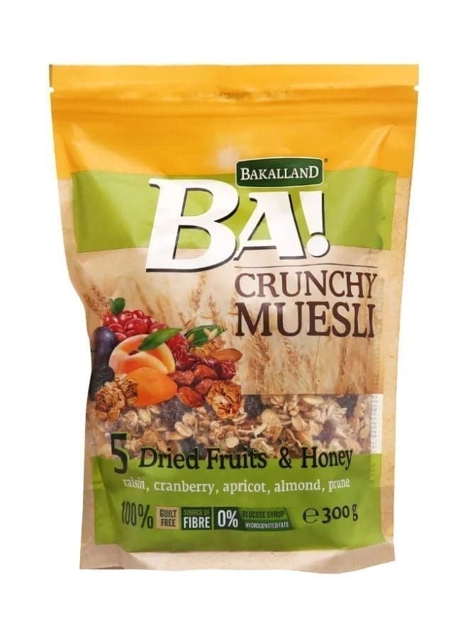 Crunchy Muesli With 5 Dried Fruits & Honey, Poland