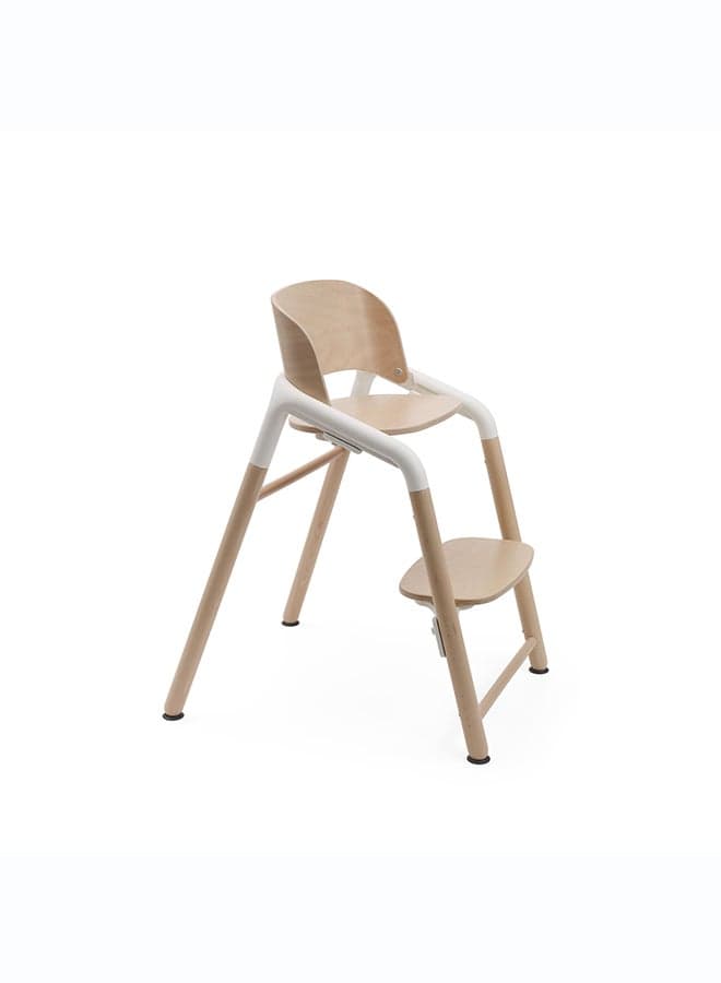 Bugaboo Giraffe Adjustable High Chair in Neutral Wood and White
