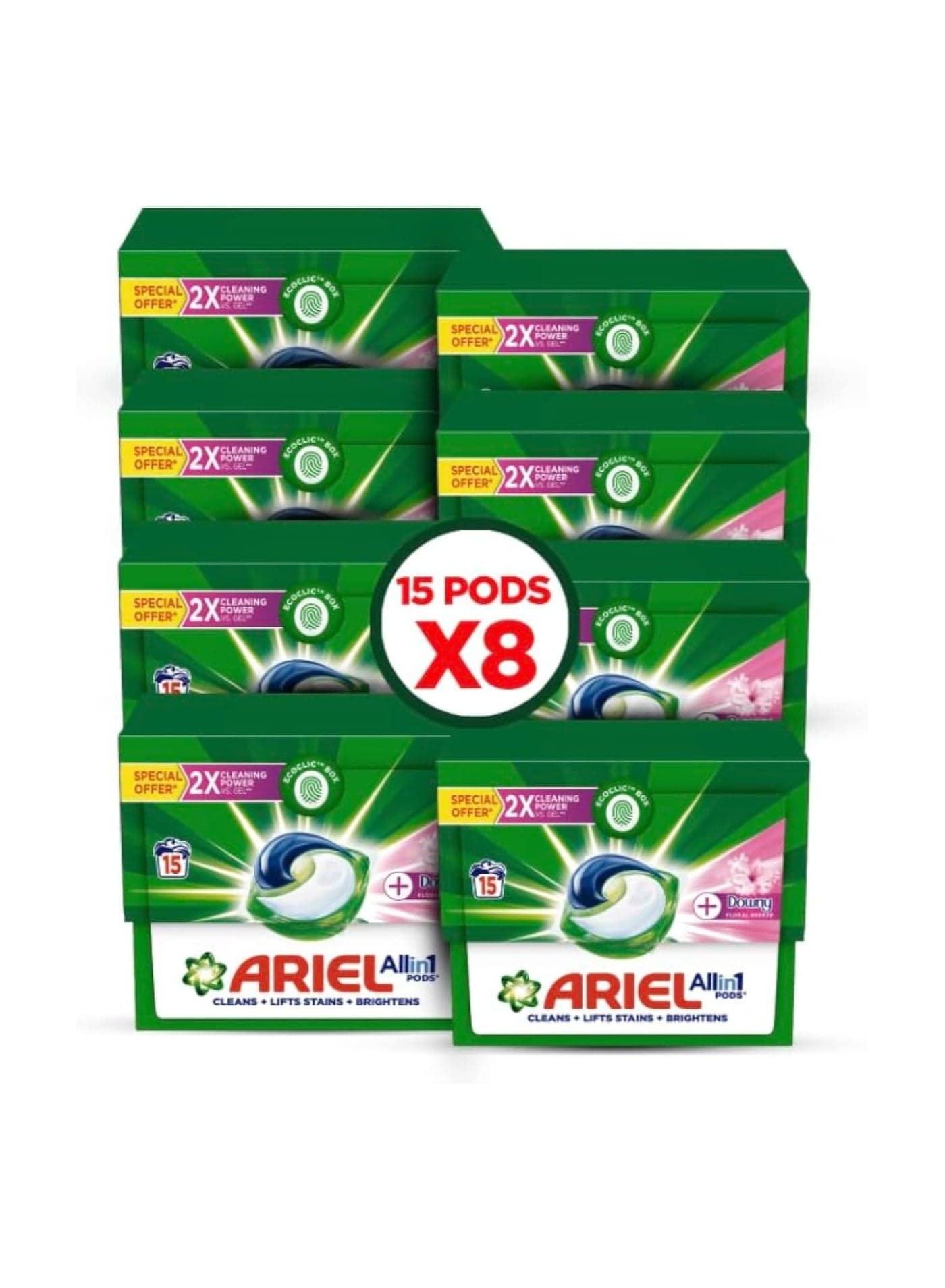 Pods Capsules With Touch Of Downy Mega Box