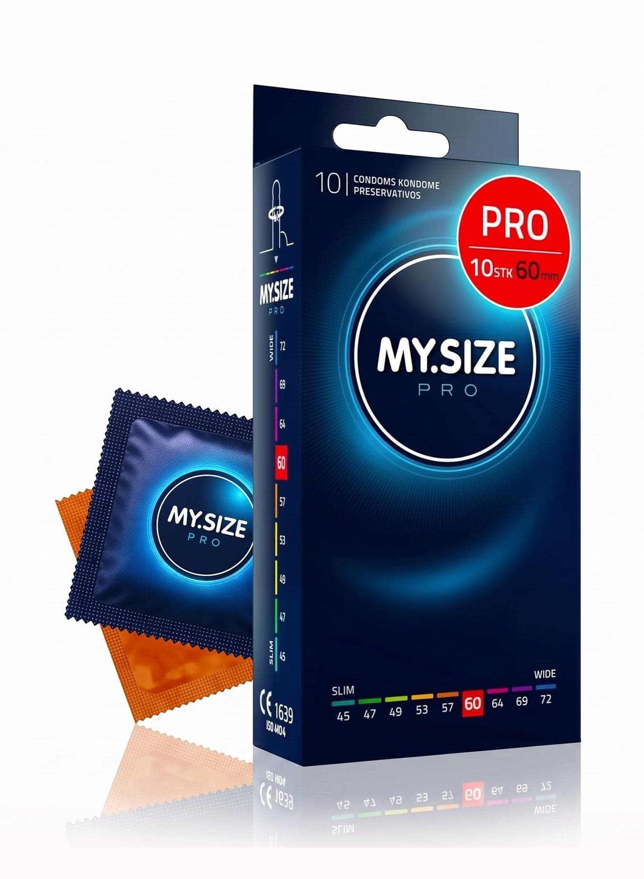 Ultra Thin Condoms 10 Pieces (60 Size) – Odorless, Long Lasting, Sustainable, Premium Quality for Maximum Comfort, Pleasure, and Sexual Health – Proper Fit Reduces Risks and Enhances Protection – Latex Men Condoms Available in Multiple Sizes (45 to 72)