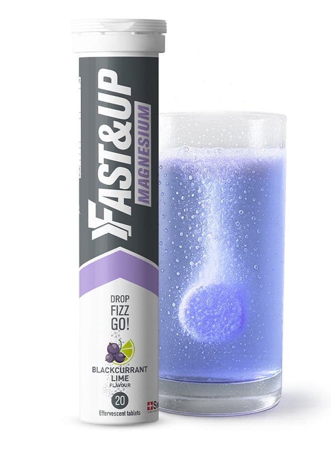 Magnesium for Tiredness & Fatigue Relief- 20 Effervescent Tablets, Blackcurrant & Lime Flavour