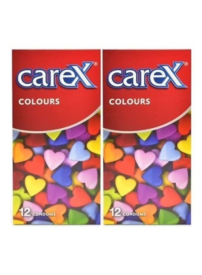 Colours Condoms Pack Of 2 (Combo)