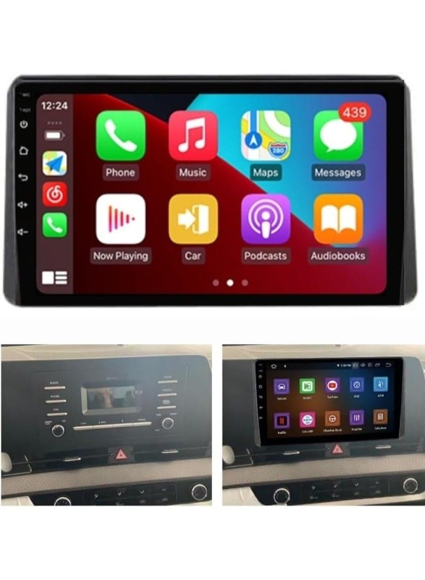 Android Screen Stereo For Kia Sportage 2023 Support Apple Carplay Android Auto Wireless 4GB RAM Fast interface AHD Camera included 4G Wifi USB QLED Touch Screen