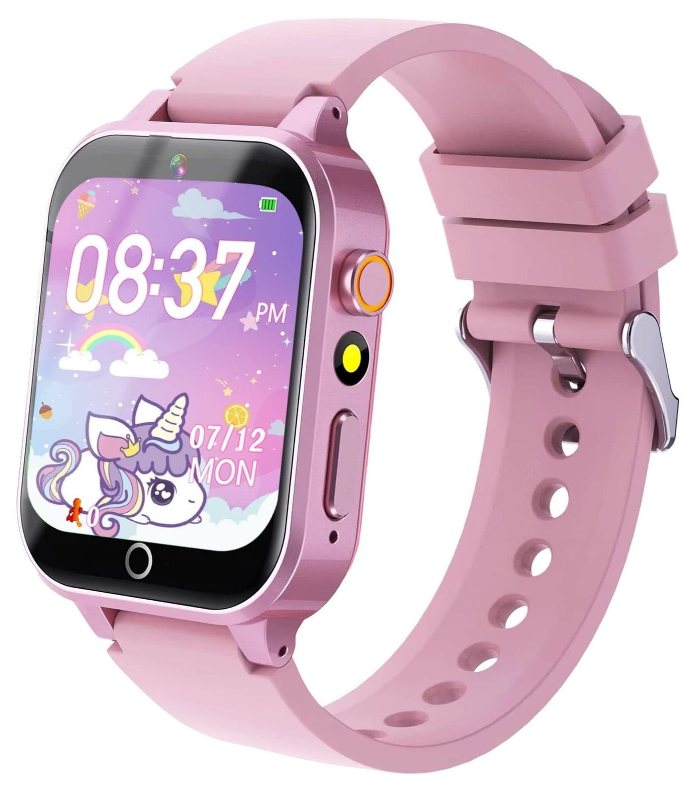Smart Watch for 4-12 Year-old Kids, Comes with Video, Camera, Music Player Functions and 26 Games (Pink)
