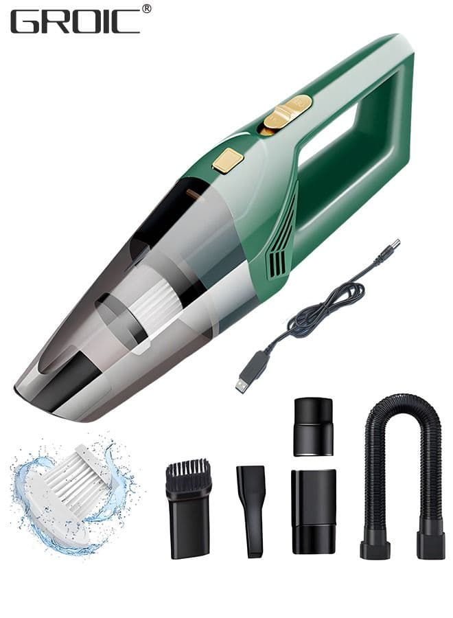 Portable Car Vacuum Cleaner,120W 4500pa High Power USB Charging Car Vacuum Cleaner,Auto Accessories Cleaning Tool Kit,Car Interior Detailing