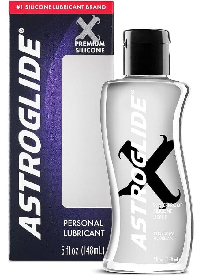 Astroglide X, Premium Waterproof Silicone Personal Lubricant, 5 oz.