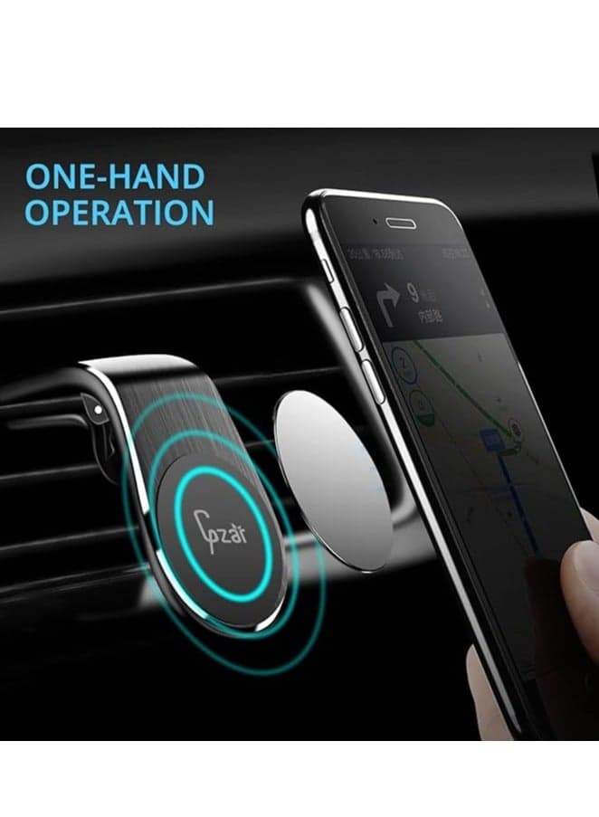 Car phone mount, 360 degree adjustable, air vent rotating magnetic mobile phone holder, suitable for all phones