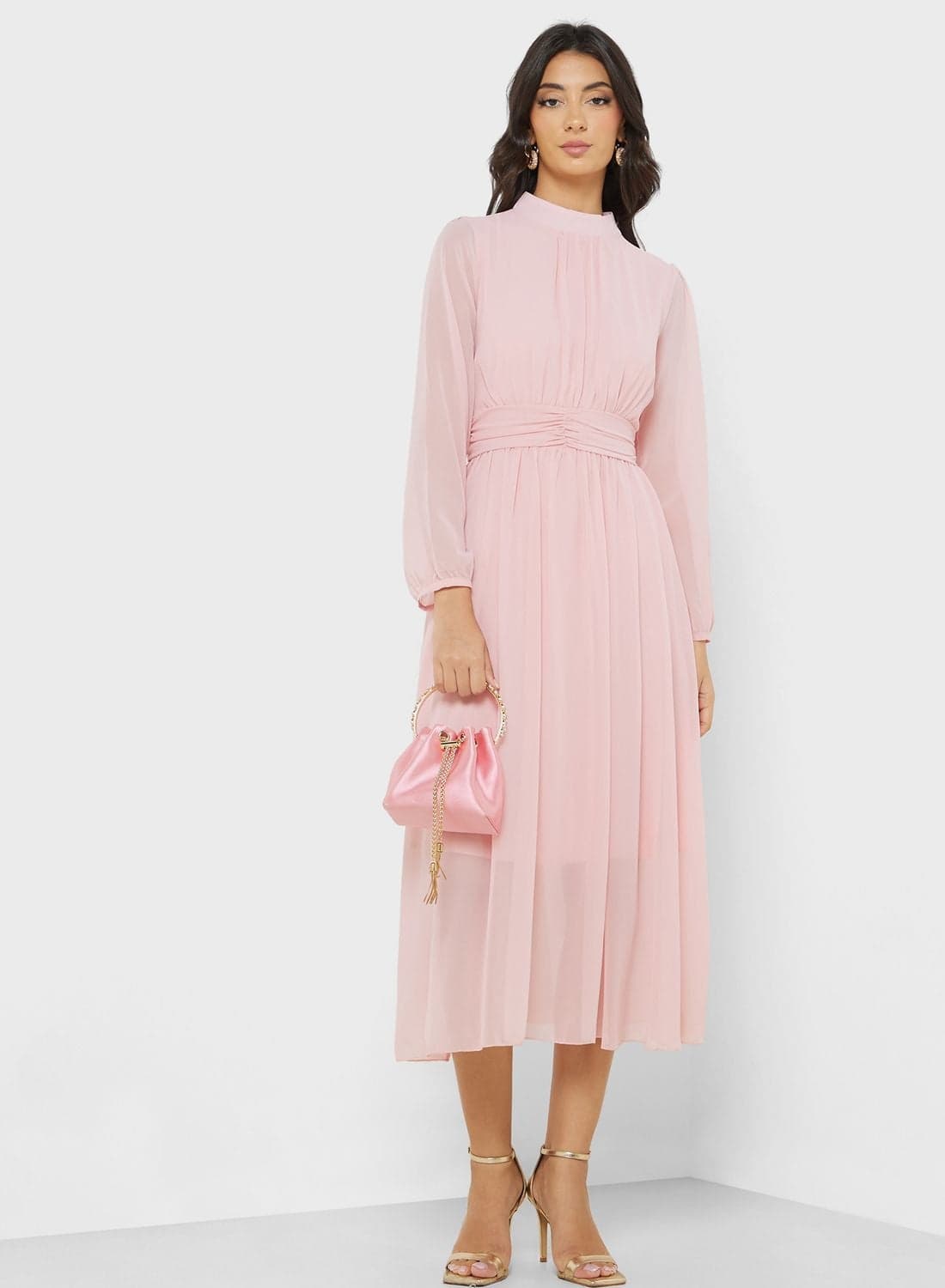 Blouson Chiffon Dress