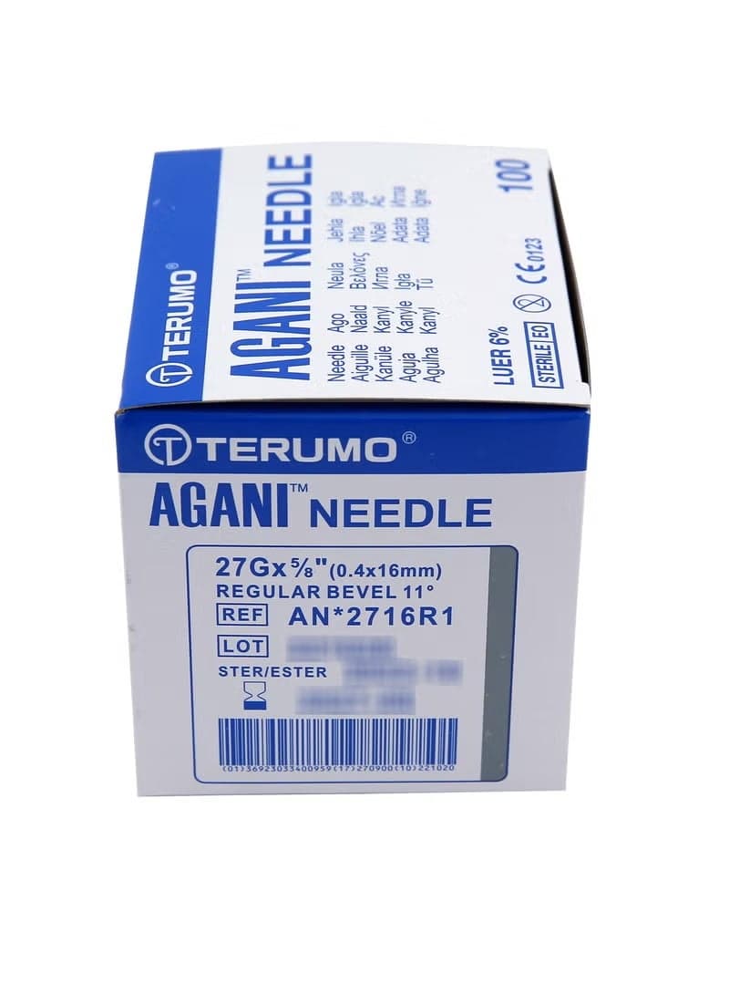 Terumo Agani Needle 27G x 5/8 (0.4 x 16mm) 100Pcs