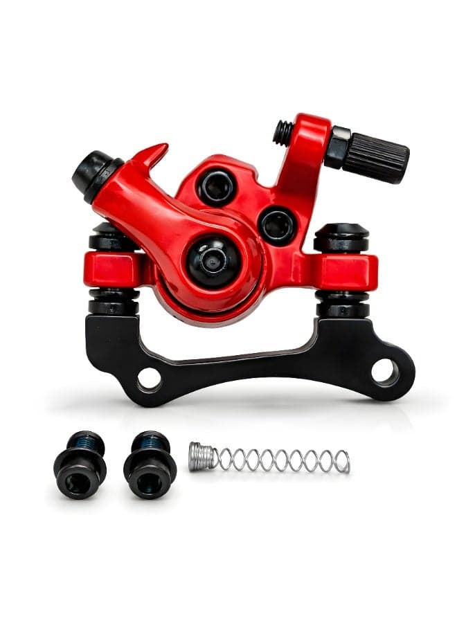 Electric Scooter Rear Disc Brake Caliper with Bracket Bolts and Spring Solid Brake Caliper Replacement