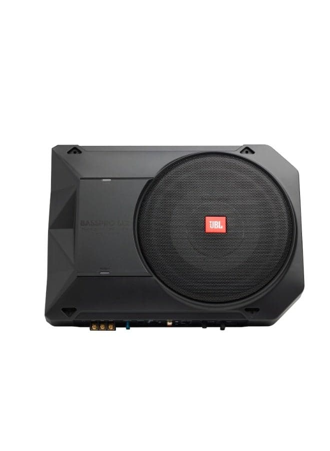 JBL BassPro SL2 8" Powered Car Underseat Subwoofer with Amplifier – 125W RMS / 250W Peak, Compact Under-Seat Bass System
