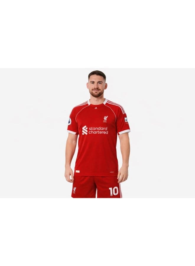 Men’s Liverpool FC Home Football Jersey Set – Short Sleeve Sports T-Shirt & Shorts Kit