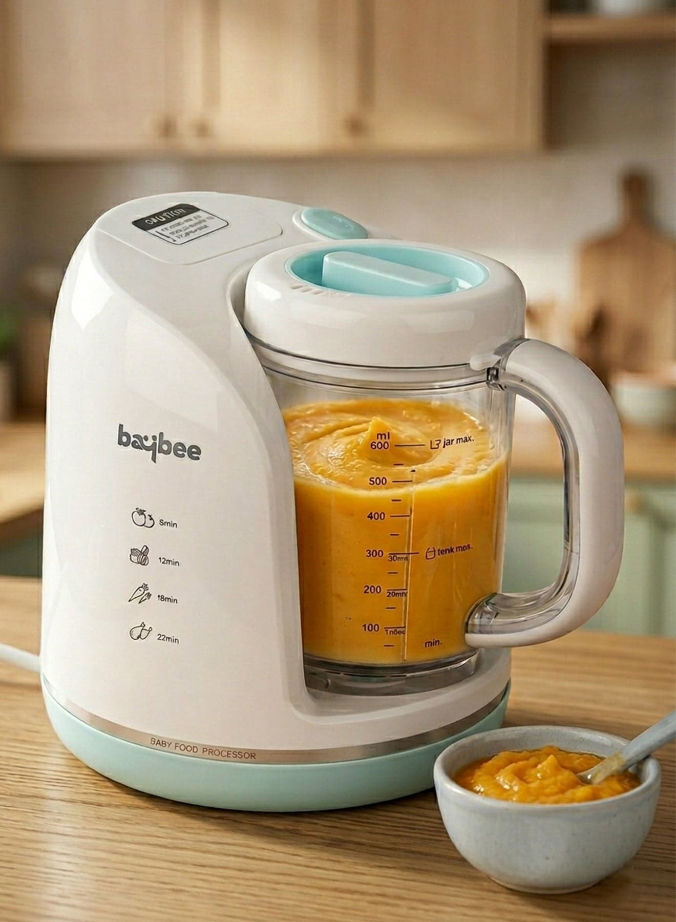 Premium 4-In-1 Smart Multifunction Electric Food Processor, Steamer, Blender With 600 ML Jar, Steam Basket And Scraper