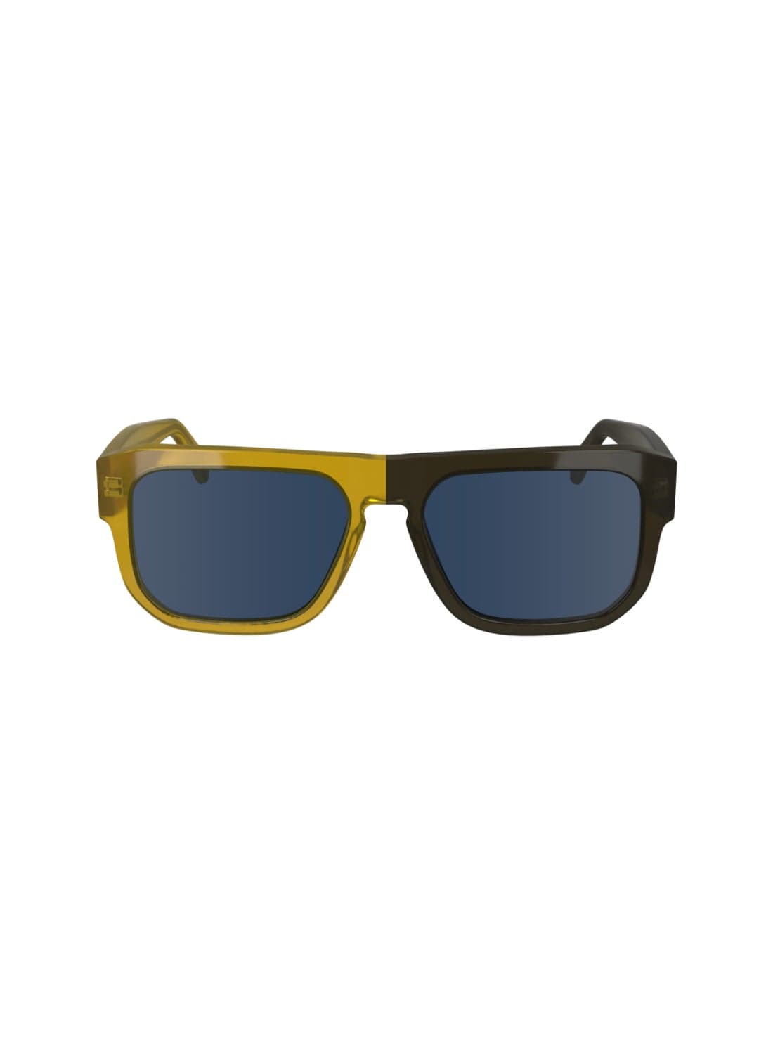 FULL RIM ACETATE MODIFIED RECTANGLE CALVIN KLEIN JEANS SUN CKJ24607S 5517 (275) HONEY TO BROWN