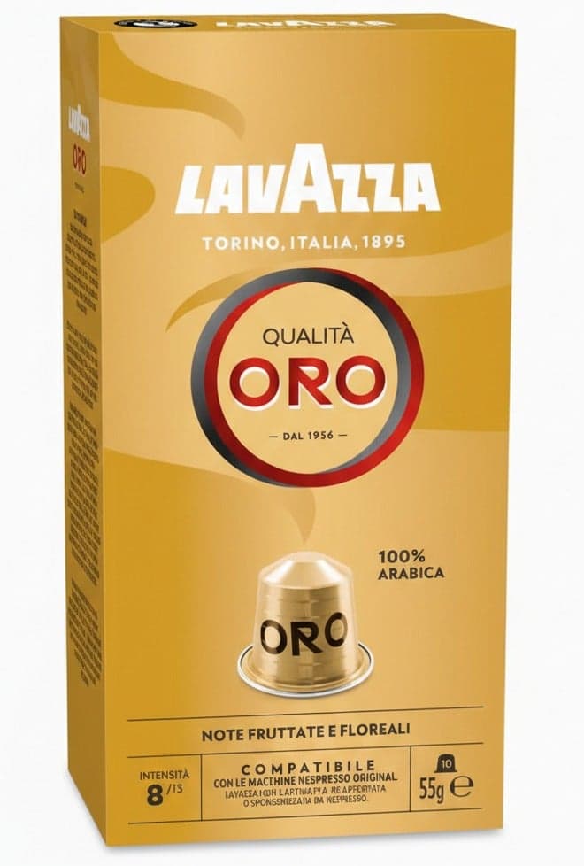 Nespresso Compatible Qualita Oro 10 Coffee Capsules 55g