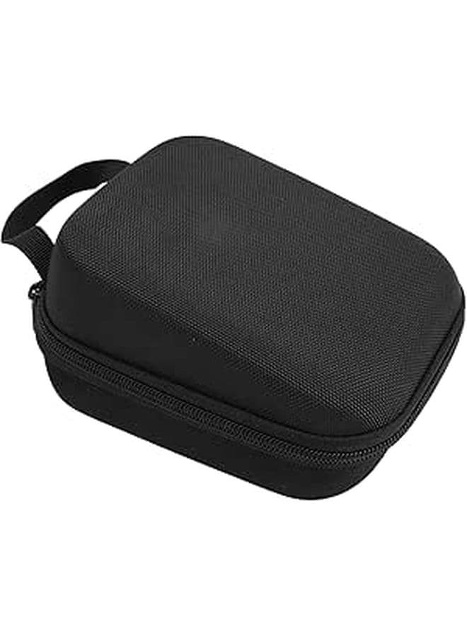Black Hard Shell Travel Case With Shockproof Velvet Lining Compact Organizer