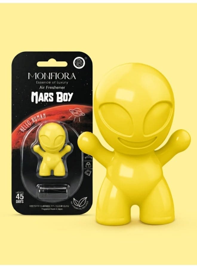 Car Air Freshener Vent Clip 45 Days Long Lasting Japanese Fragrance USA Technology 3D Mars Boy by MONFIORA