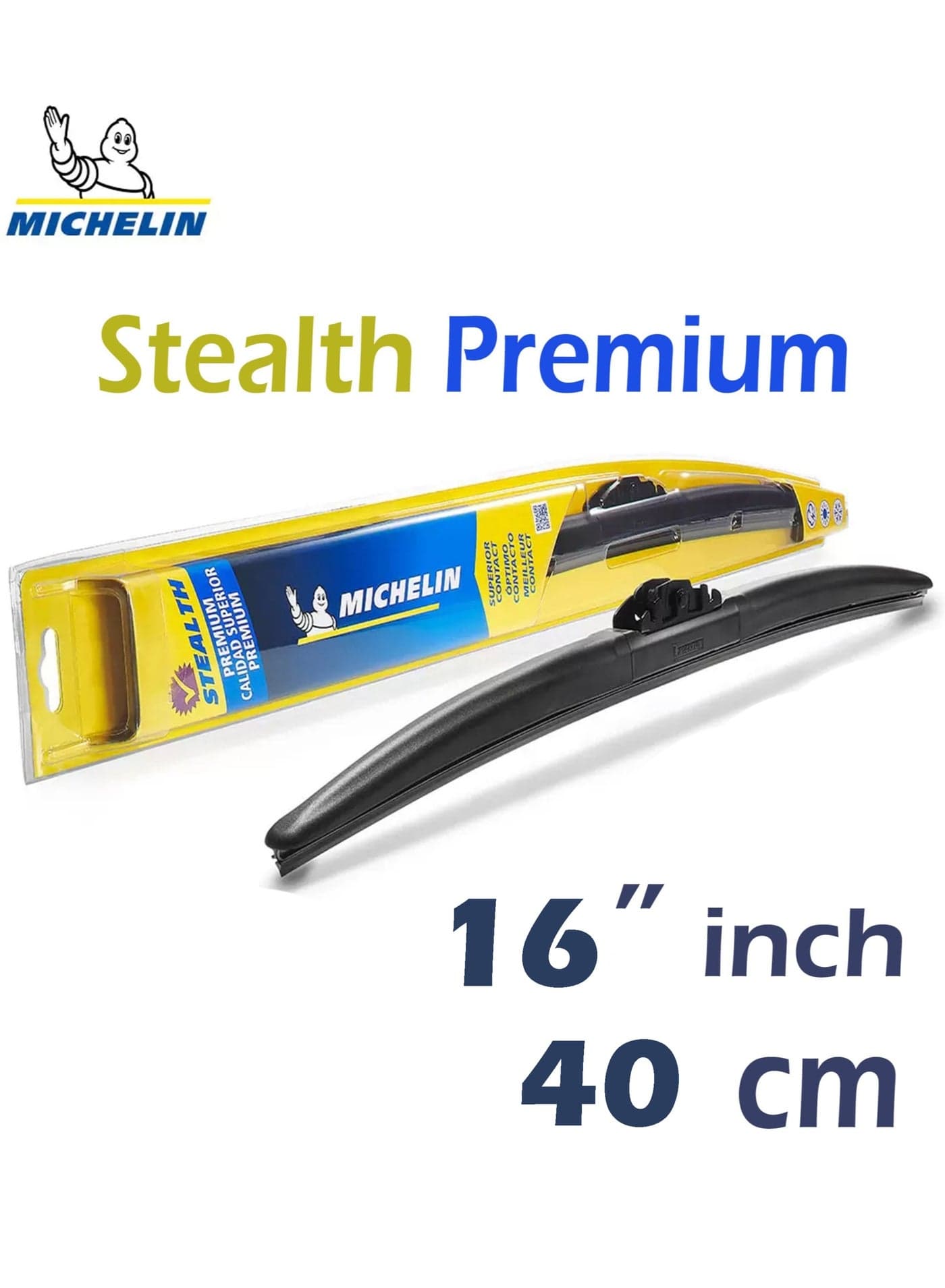 Stealth Hybrid Premium Car Wiper Blade For All season 16" inch / 40 cm