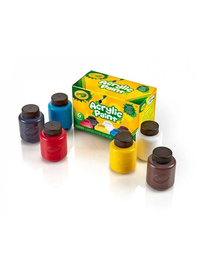 6 ct. Acrylic 2-oz. Paint Set